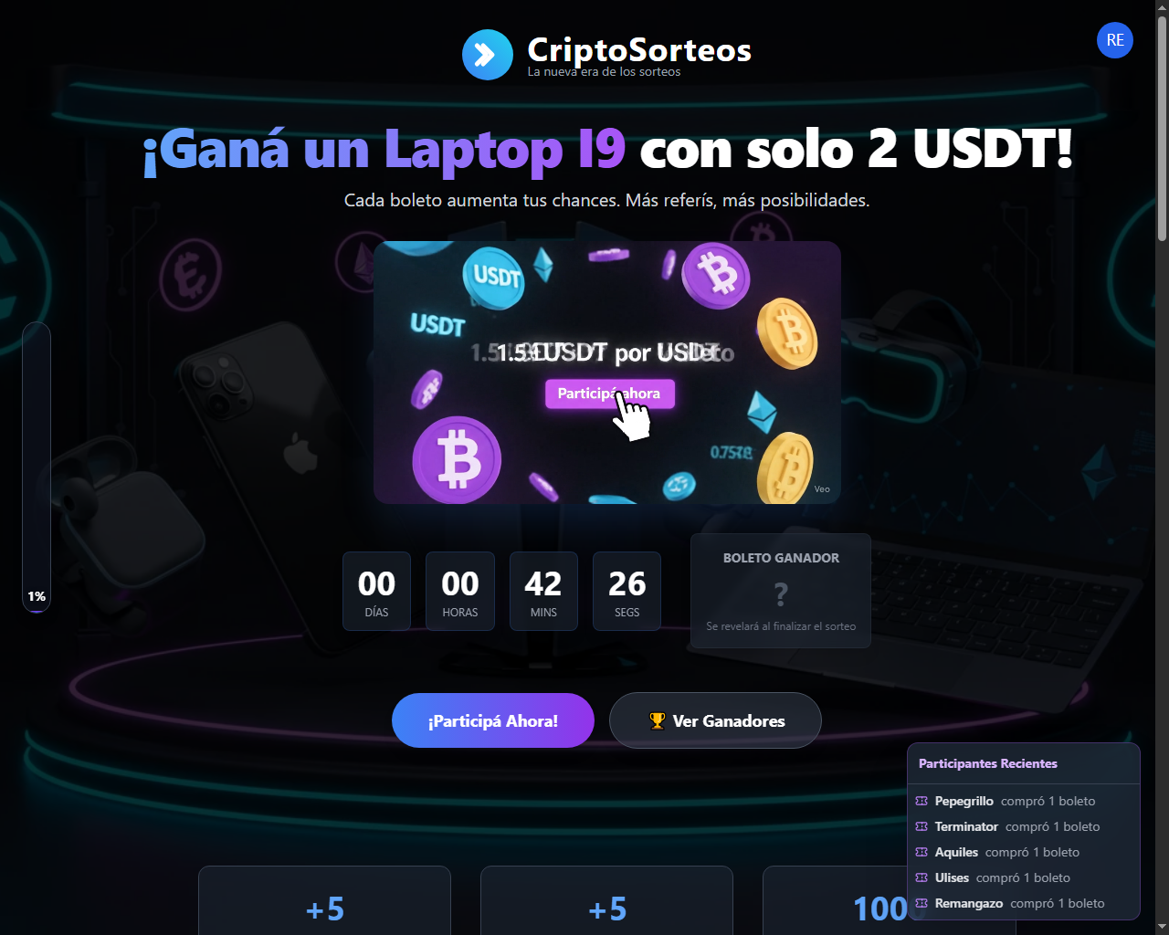 Sitio web para aplicacion cripto